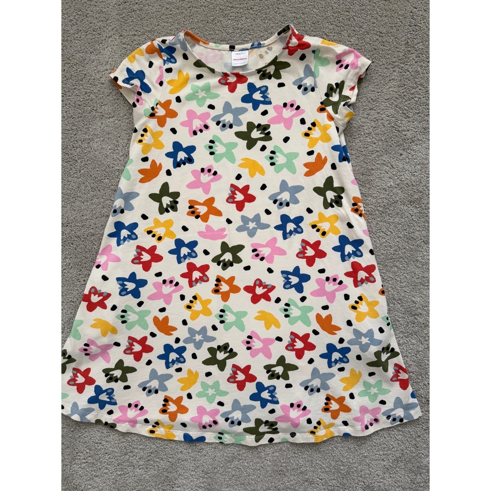 HANNA ANDERSSON ICONIC SOFT SWING DRESS SUNSHINE LILLIES US 10